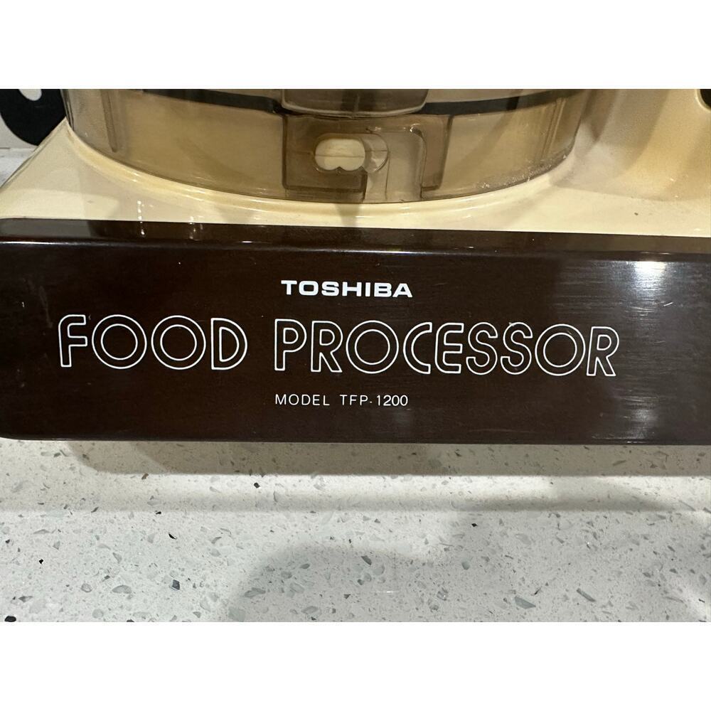 Vintage Toshiba Food Processor TFP 1200 Tested Working Rare - Picture 3 of 5